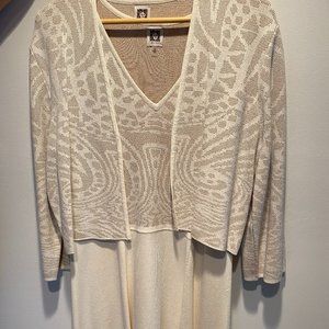 Plus-Size Ann Klein 2-PC White Combo